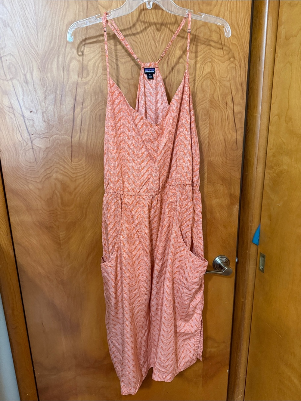 Patagonia lost wildflower dress sunset orange size xl Spaghetti-Strap
